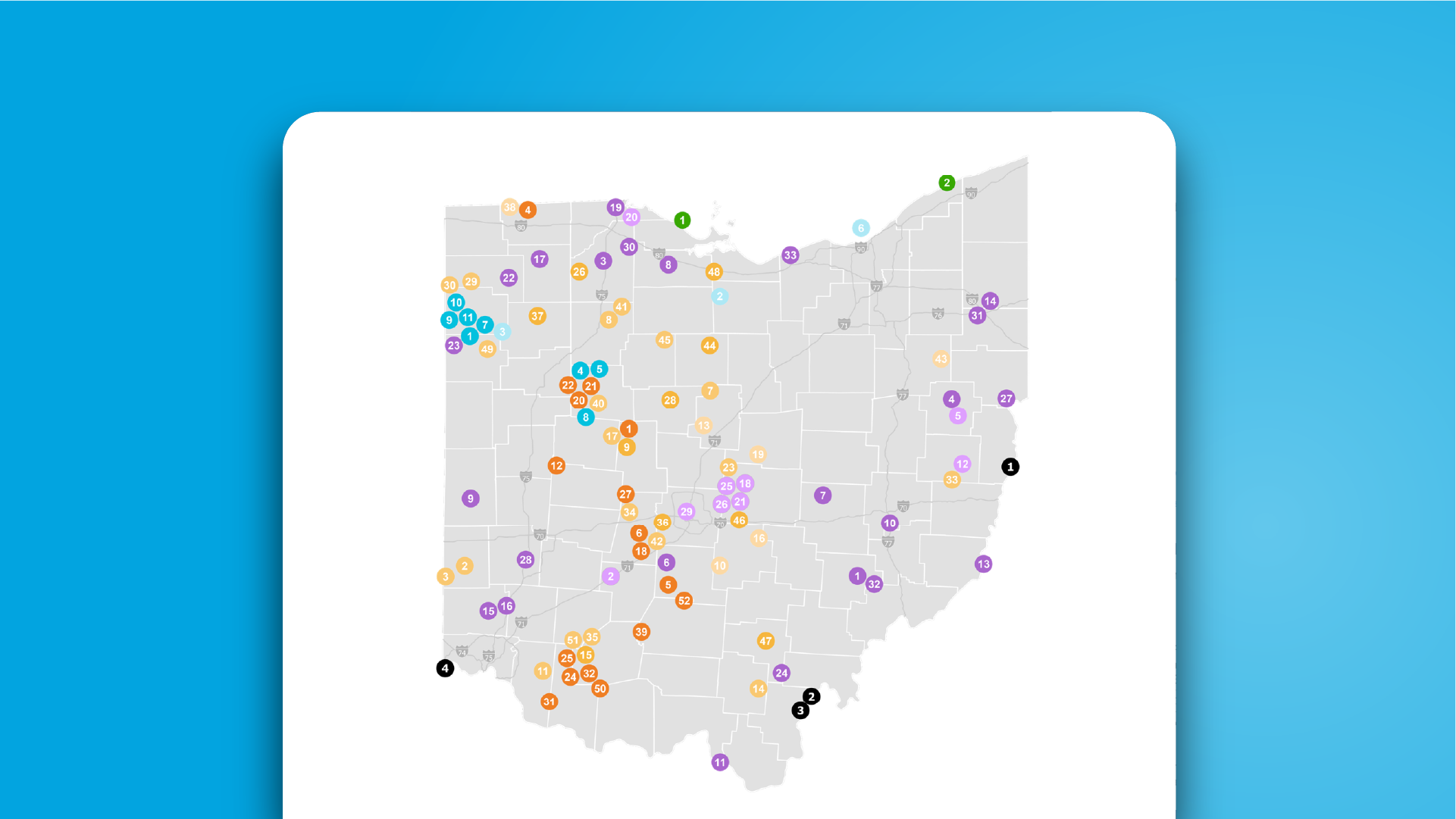 Ohio's Power Generation Map